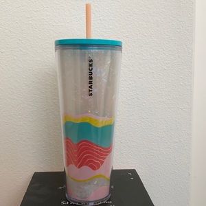Starbucks 24oz Cold Cup Sand Art Design